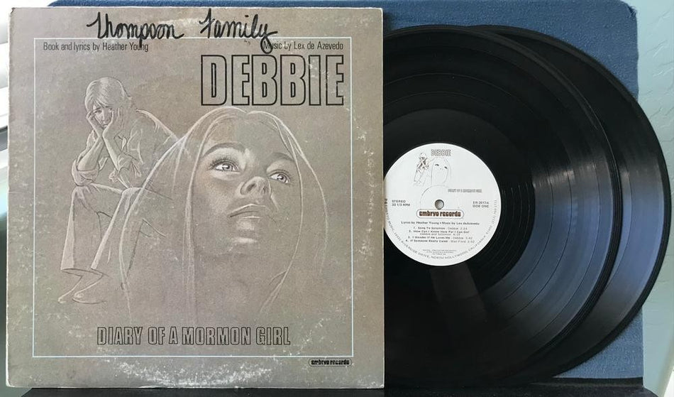 DEBBIE DIARY OF MORMON GIRL~HEATHER YOUNG~LEX DEAZEVEDO~VG++ 1978 XIAN PSYCH 2LP