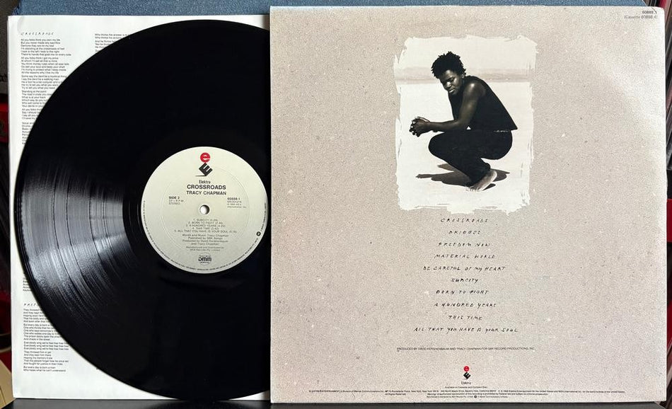 TRACY CHAPMAN CROSSROADS~ORIG 1989 AUSTRALIA PRESS LP w/INNER SLV~MASTERDISK DMM