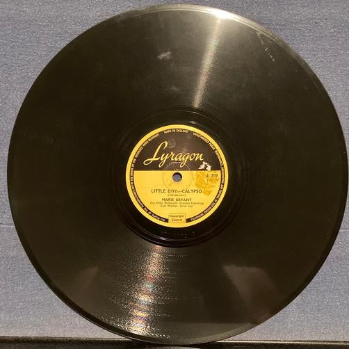 BETTANCOURT/BRYANT~BLUE BASIN SAMBA/LITTLE BOY CALYPSO~'53 LYRAGON UK 10" 78 RPM