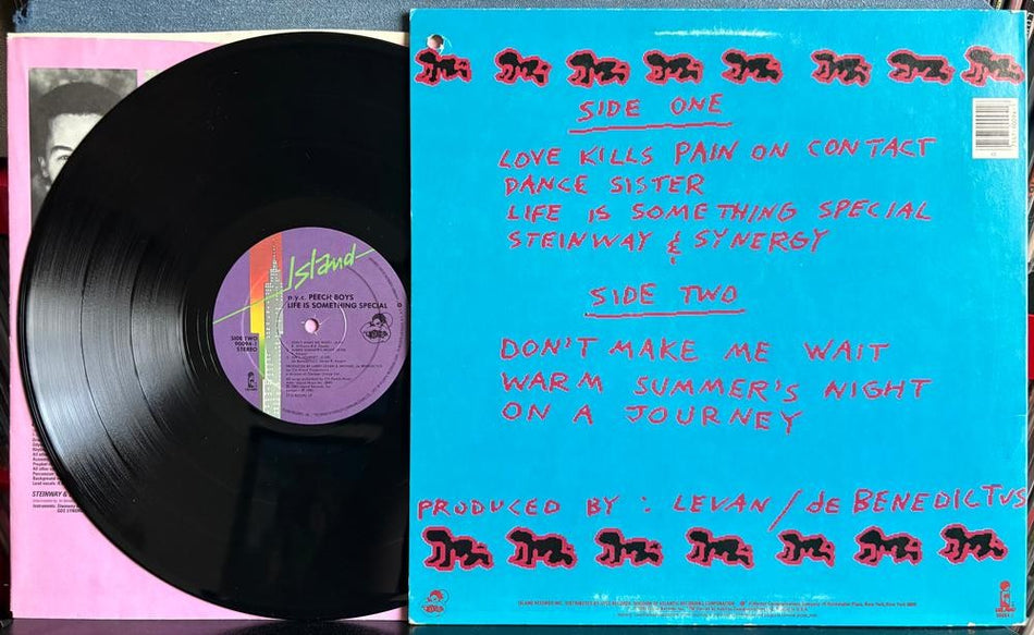 N.Y.C. PEECH BOYS LIFE IS SOMETHING SPECIAL~OG 1983 ISLAND LP~INNER~BOOGIE~DISCO