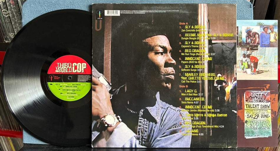 THIRD WORLD COP OST SOUNDTRACK~ORG 2000 PALM PICTURES LP w/INSERT~HIP HOP~REGGAE