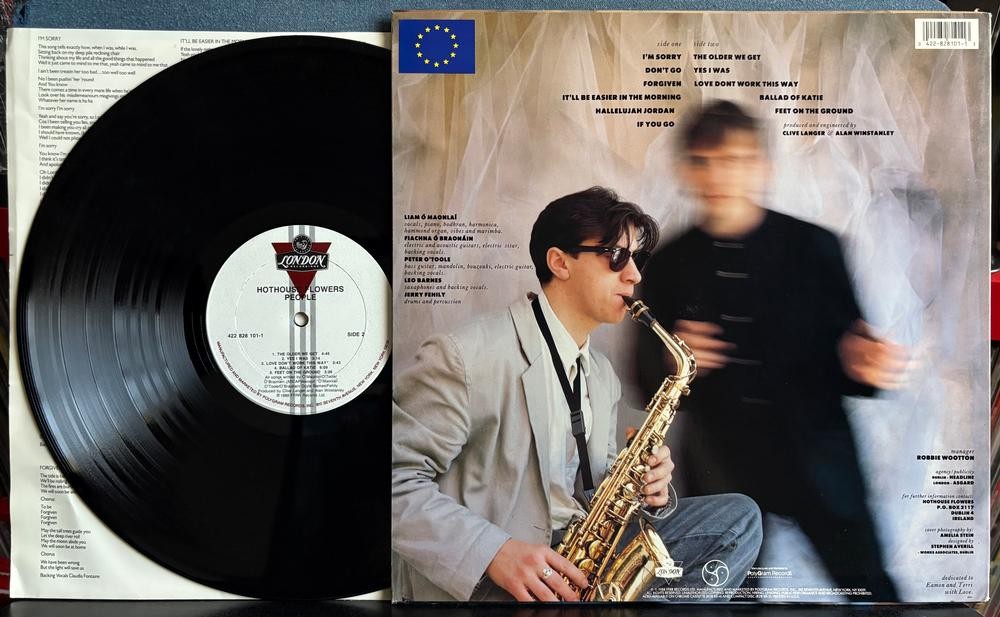 HOTHOUSE FLOWERS PEOPLE~NM 1988 LONDON RECORDS 1st PRESS LP~INNER SLV~BLUES ROCK