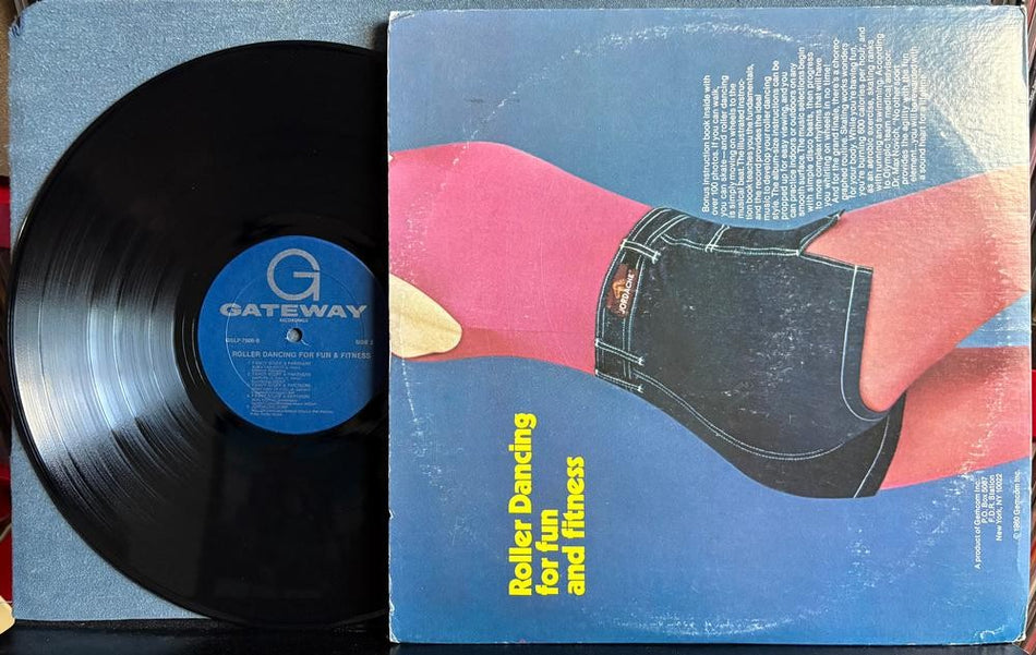 ROLLER DANCING FOR FUN AND FITNESS~ORIG 1980 GATEWAY RECORDS LP~ATTACHED BOOKLET