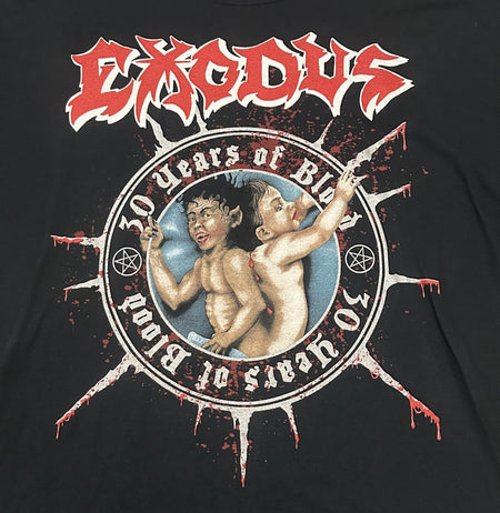 EXODUS 2010s T-SHIRT~30 YEARS OF BLOOD~ORIGINAL~XL~BLACK~EXC COND~RARE~VINTAGE
