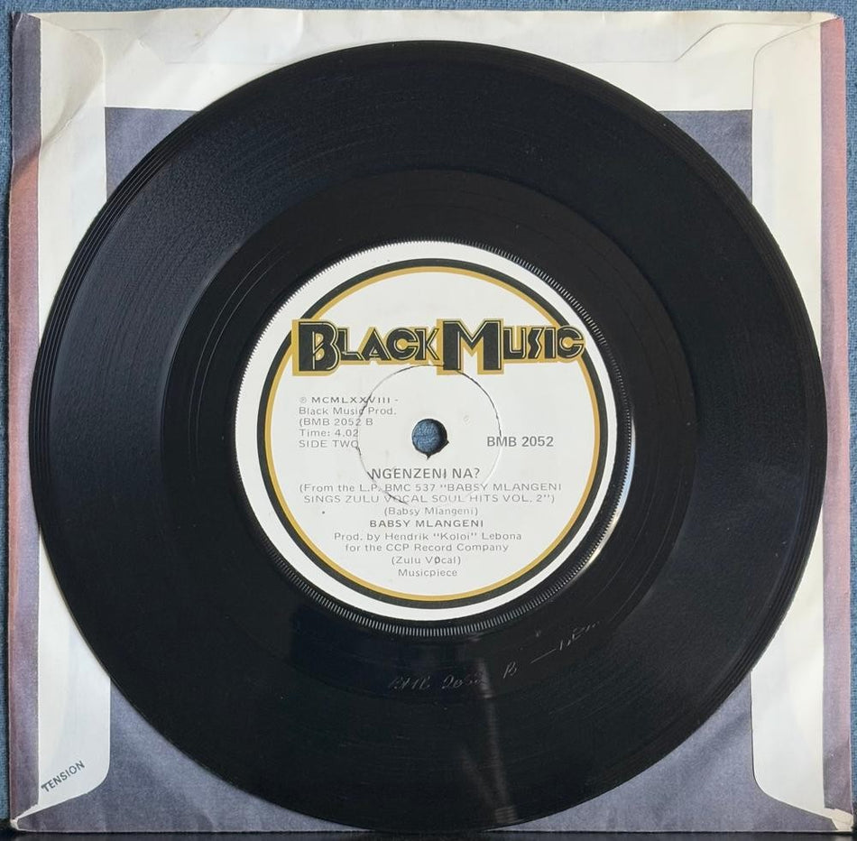 SOUTH AFRICA 45~BABSY MLANGENI~NGIYAMTHANDA LO MFANA~'78 BLACK MUSIC 7-INCH~HEAR