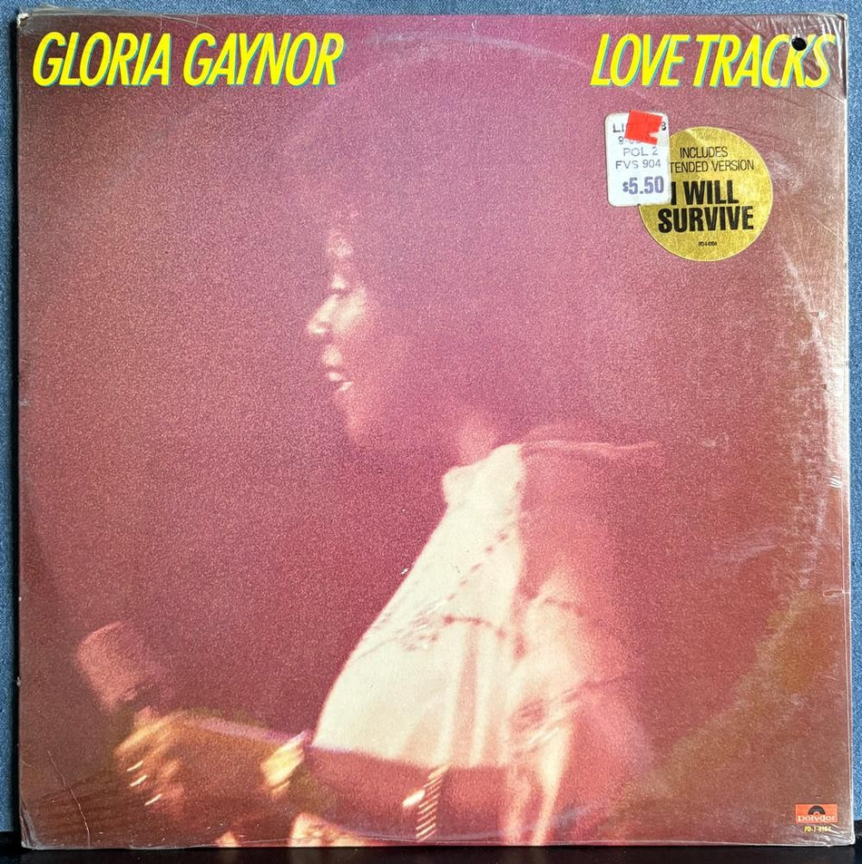 GLORIA GAYNOR LOVE TRACKS~SEALED 1978 LP w/HYPE STICKER~EXTENDED I WILL SURVIVE
