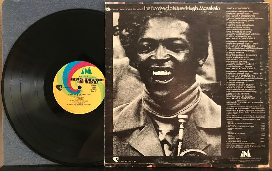 HUGH MASEKELA PROMISE OF A FUTURE~NM- 1968 UNI MONARCH FIRST PRESS LP~AFRO-CUBAN