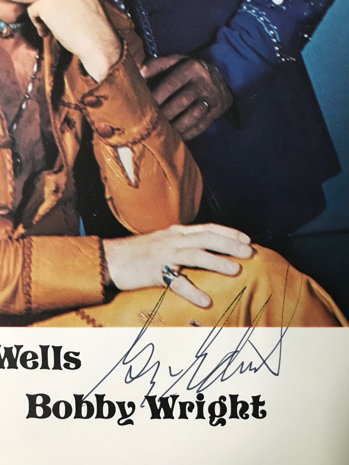KITTY WELLS JOHNNY & BOBBY WRIGHT~SIGNED 8x10 PHOTO~COUNTRY SINGERS~AUTOGRAPH