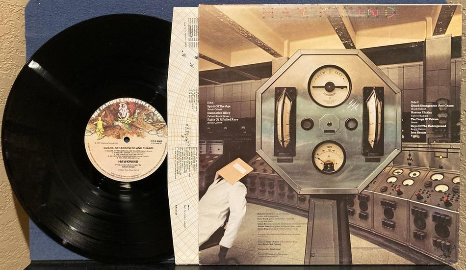 HAWKWIND QUARK STRANGENESS CHARM~VG++ 1977 CHARISMA UK 1st PRESS LP~INNER~PROG 