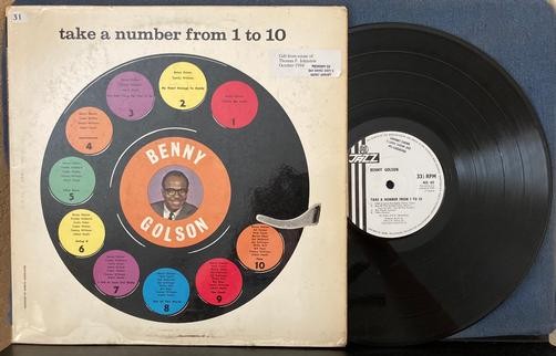 BENNY GOLSON TAKE A NUMBER FROM 1 TO 10~ORIG 1961 UK PYE JAZZ WHITE LABEL LP~BOP