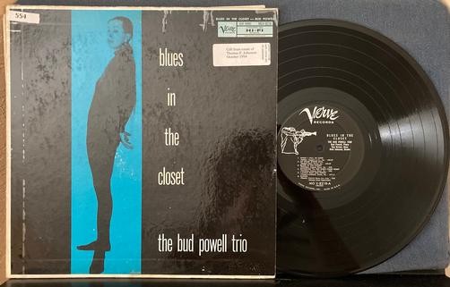 BUD POWELL BLUES IN THE CLOSET~'58 MONO VERVE TRUMPETER 1st PRESS LP~DEEP GROOVE