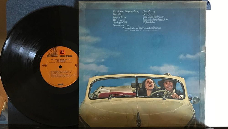 RY COODER INTO THE PURPLE VALLEY~ORIG 1972 REPRISE LP w/INSERT~SHRNK~TEXAS BLUES