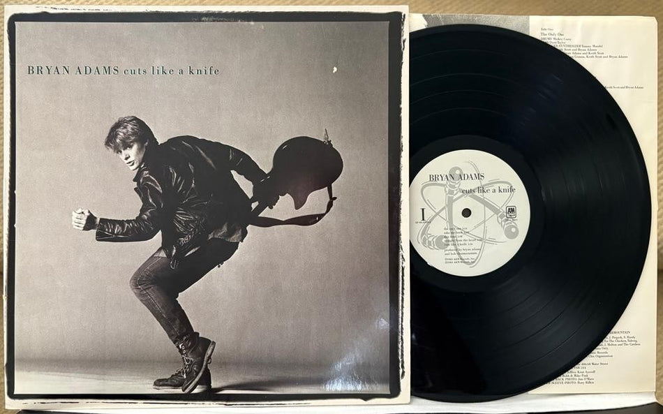 BRYAN ADAMS CUTS LIKE A KNIFE~1983 A+M MONARCH 1st PRESS LP~INNER~MASTERDISK RL
