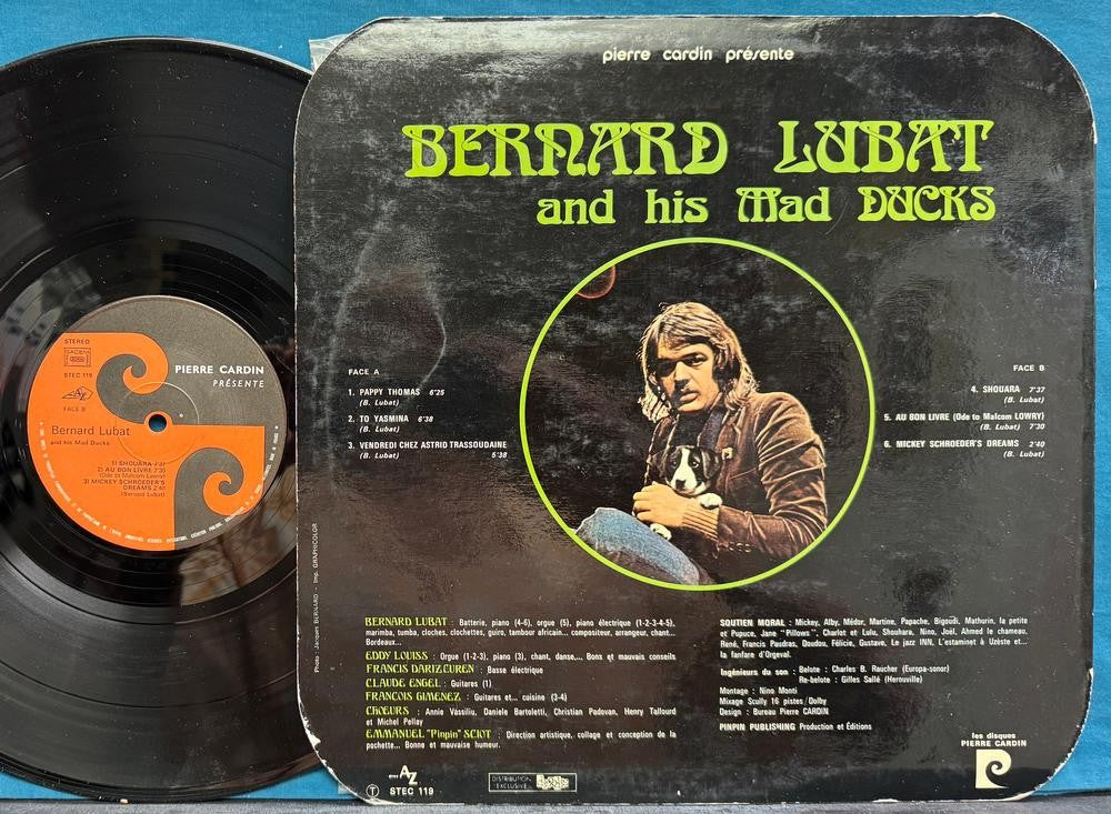 BERNARD LUBAT AND HIS MAD DUCKS~SELF-TITLED~NM ORIG 1971 PROG JAZZ LP~FRANCE