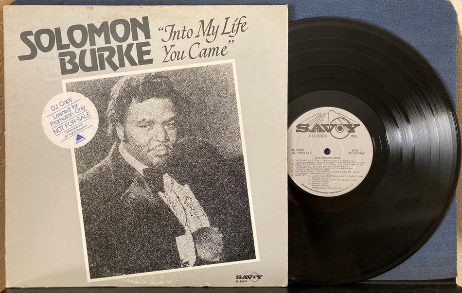 SOLOMON BURKE INTO MY LIFE YOU CAME~NM ORIG 1982 SAVOY PROMO DJ COPY LP~GOSPEL