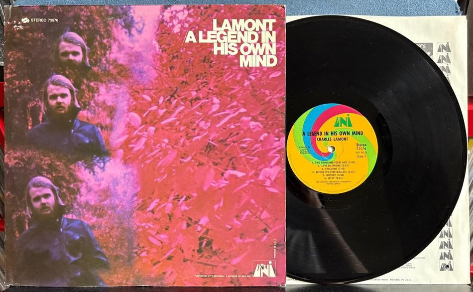CHARLES LAMONT A LEGEND IN HIS OWN MIND~1969 UNI FIRSTS PRESS LP~PSYCH~BLOOZBAND