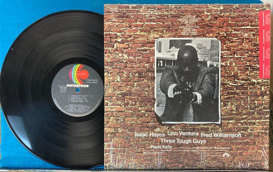 ISAAC HAYES TOUGH GUYS~VG++ 1974 ENTERPRISE QUAD LP~SHRINK~SQ QUADRAPHONIC~FUNK