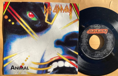 DEF LEPPARD ANIMAL/ I WANNA BE YOUR HERO~ORG 1987 MASTERDISK PICTURE SLEEVE~SVG+