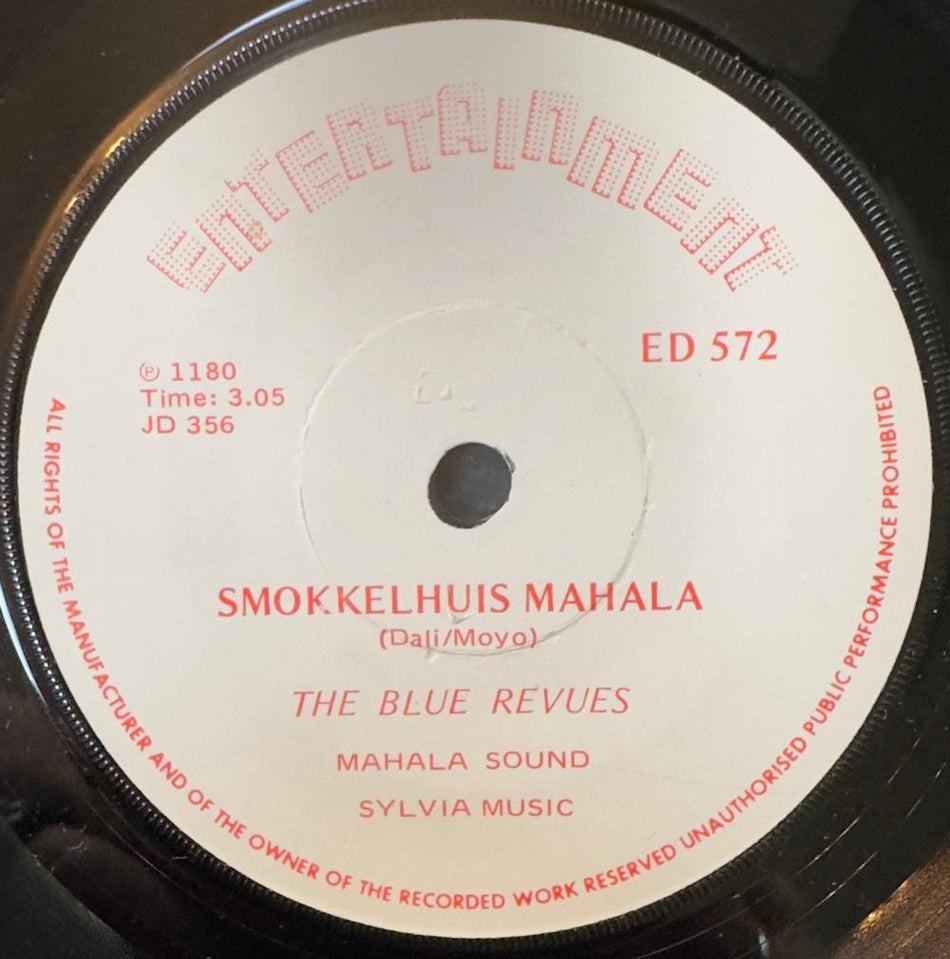 SO. AFRICA 45~THE BLUES REVUES RAVENSMEAD ROCK/ SMOKKELHUIS MAHALA ~1980 7'~HEAR