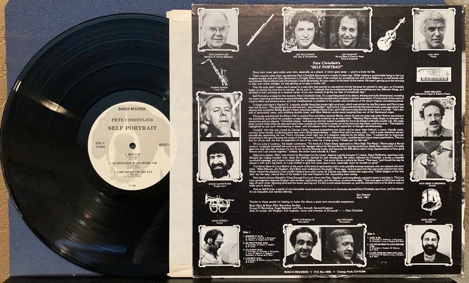 PETE CHRISTLIEB SELF PORTRAIT~NM- 1981 BOSCO RECORDS QUIEX AUDIOPHILE VINYL LP