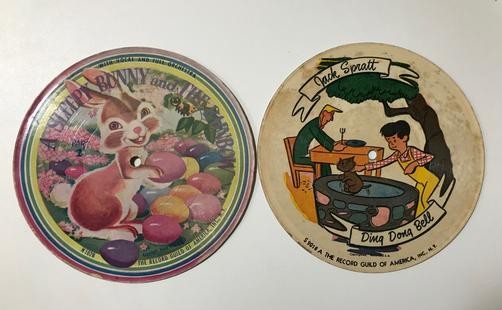 LOT: 2 RECORD GUILD PIC DISC~SLEEPY BUNNY/ THE RAINBOW~JACK HORNER/OLD WOMAN+2