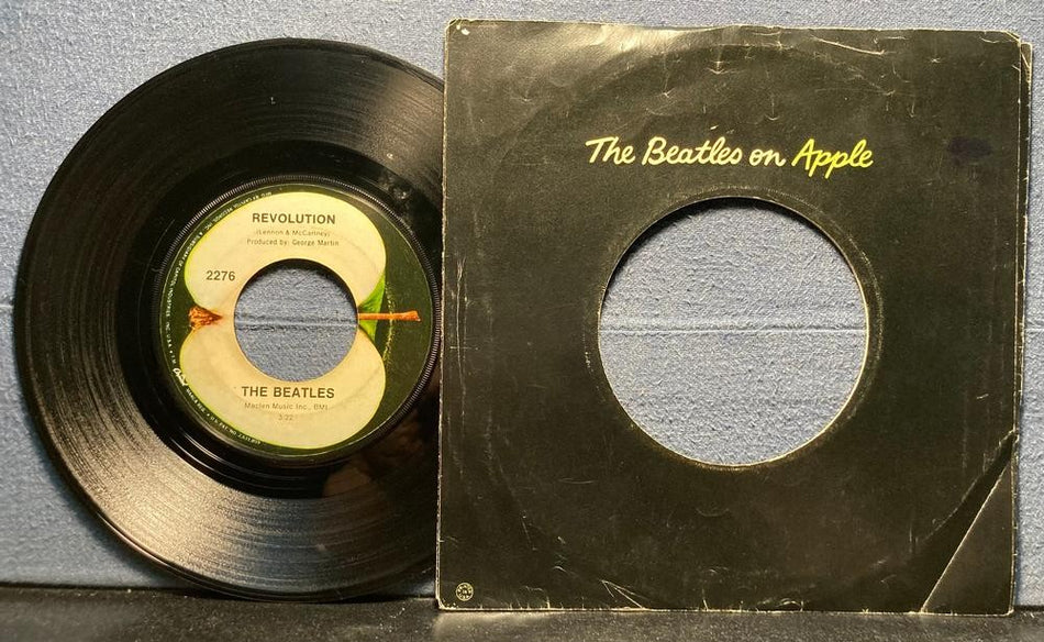 BEATLES~HEY JUDE / REVOLUTION~1968 APPLE WEST COAST L.A. 7-INCH SINGLE w/LBL SLV