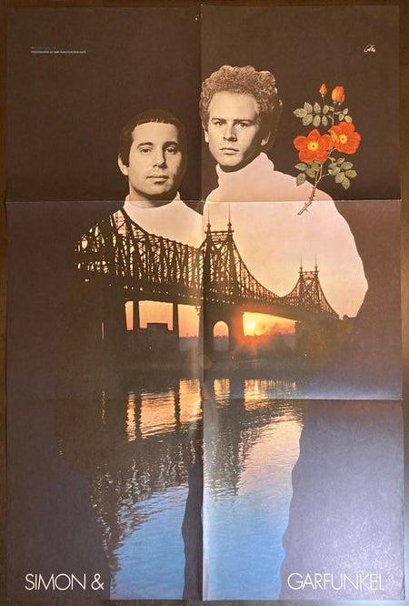 SIMON & GARFUNKEL BOOKENDS~NM- 1970 Reissue~2A/1A MATRIX~RARE GIANT POSTER