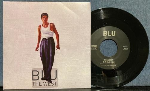 BLU THE WEST NM 2014 LIMITED EDITION PICTURE SLEEVE 7' 45 RPM SINGLE~RAP/HIP-HOP