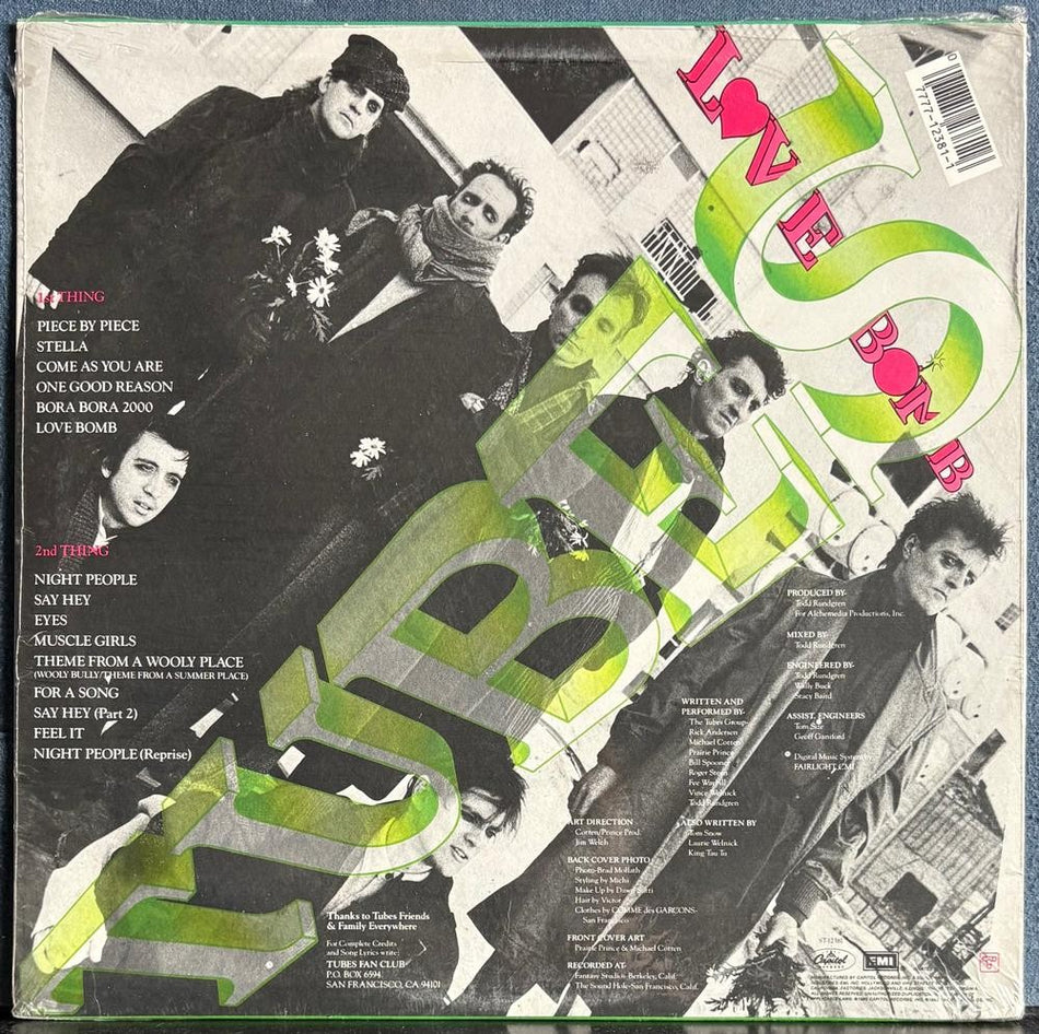 THE TUBES LOVE BOMB~SEALED OG 1985 CAPITOL LP~ST-12381~NEW WAVE~RUNDGREN~WAYBILL