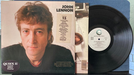 THE JOHN LENNON COLLECTION~RARE VG++ LMTD QUIEX II PROMO LP w/HYPE~INNER~BEATLES