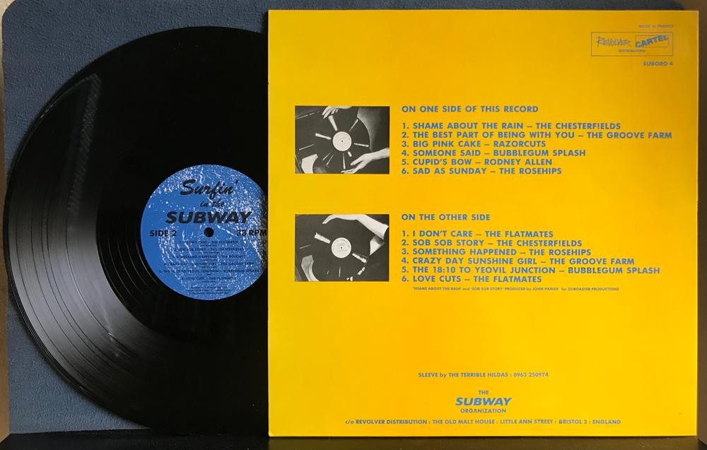 SURFIN' IN THE SUBWAY~NM-/NM 1987 SUBWAY ORGANIZATION UK ROCK COMP LP~INDIE POP