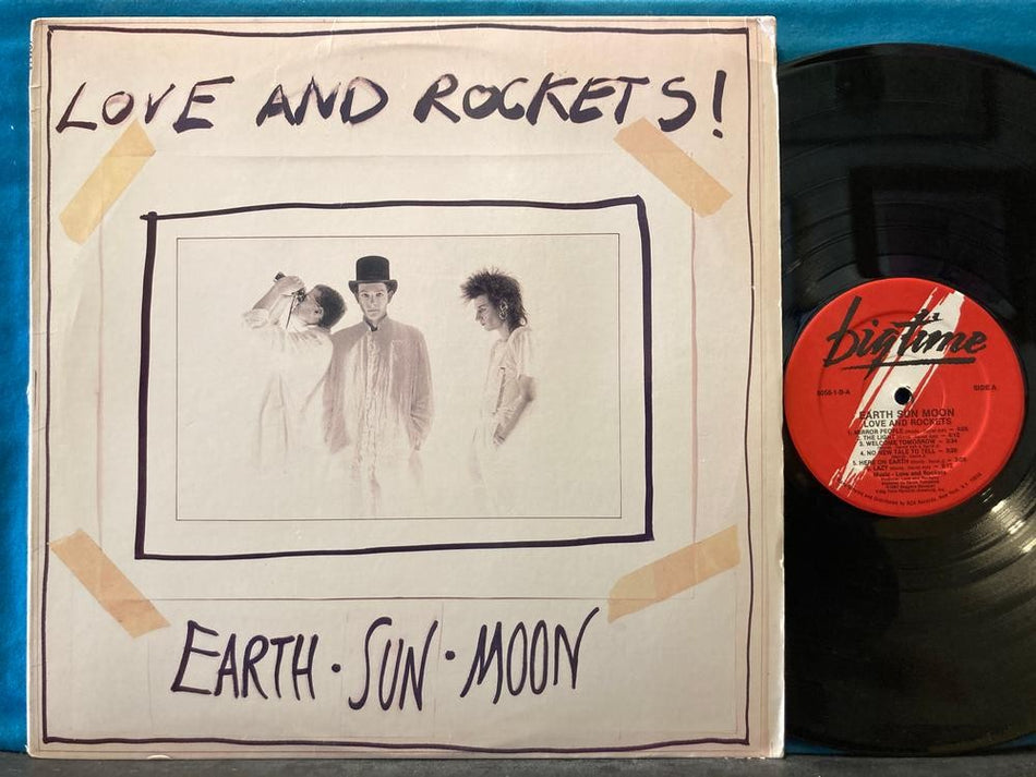 LOVE AND ROCKETS EARTH SUN MOON~VG++ ORIG 1987 BIGTIME LP~DARKWAVE~DANIEL ASH