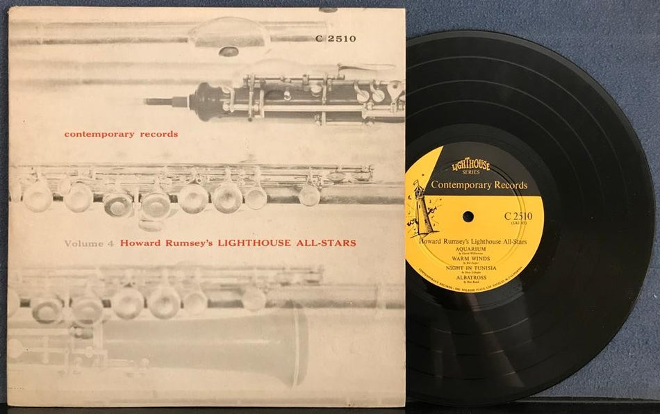 HOWARD RUMSEY'S LIGHTHOUSE ALL-STARS VOLUME 4~1954 CONTEMPORARY MONO 10-INCH LP