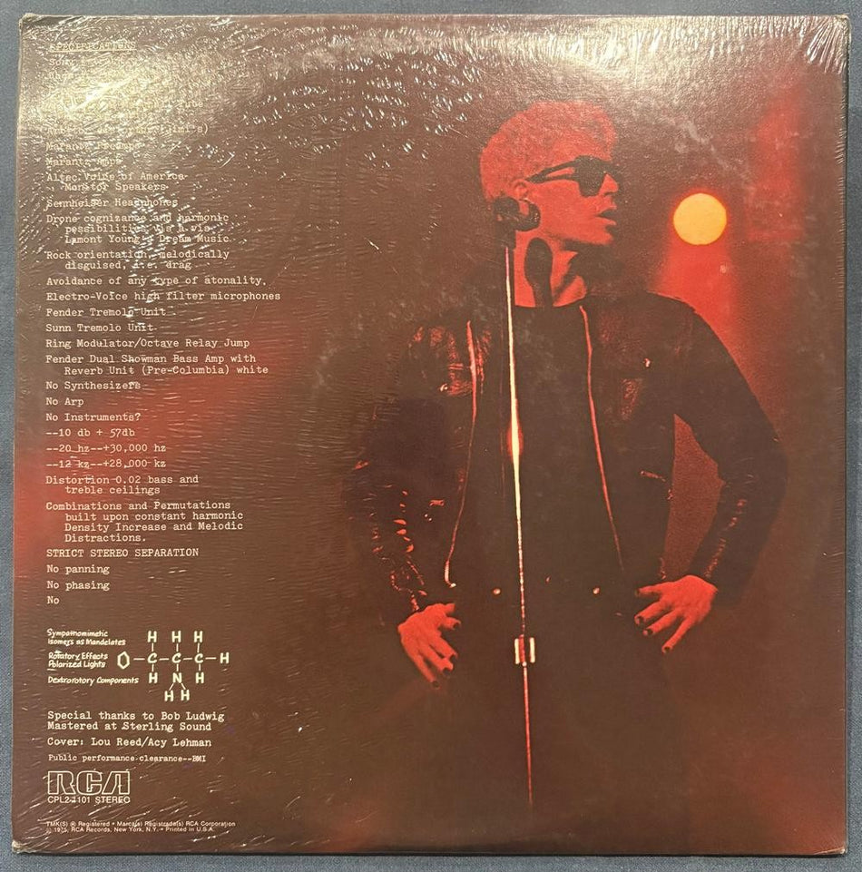LOU REED METAL MACHINE MUSIC~RARE SEALED 1975 RCA GATEFOLD 1st PRESS 2-LP~DRONE