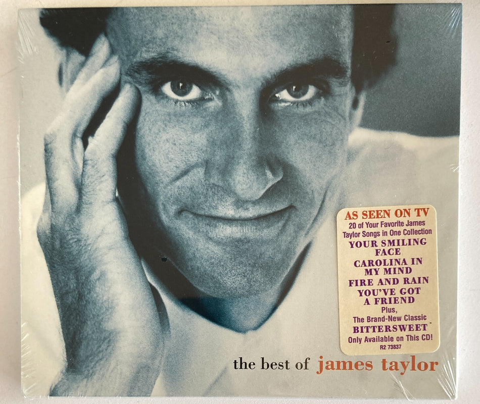 STILL SEALED! BEST OF JAMES TAYLOR CD w/HYPE STICKER~CAROLINA & UNRELEASED TRACK