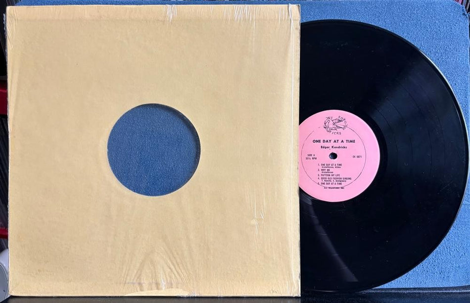 EDGAR KENDRICKS ONE DAY AT A TIME~70's EDRICKS ADVANCE RELEASE LP w/SHRINK~SOUL