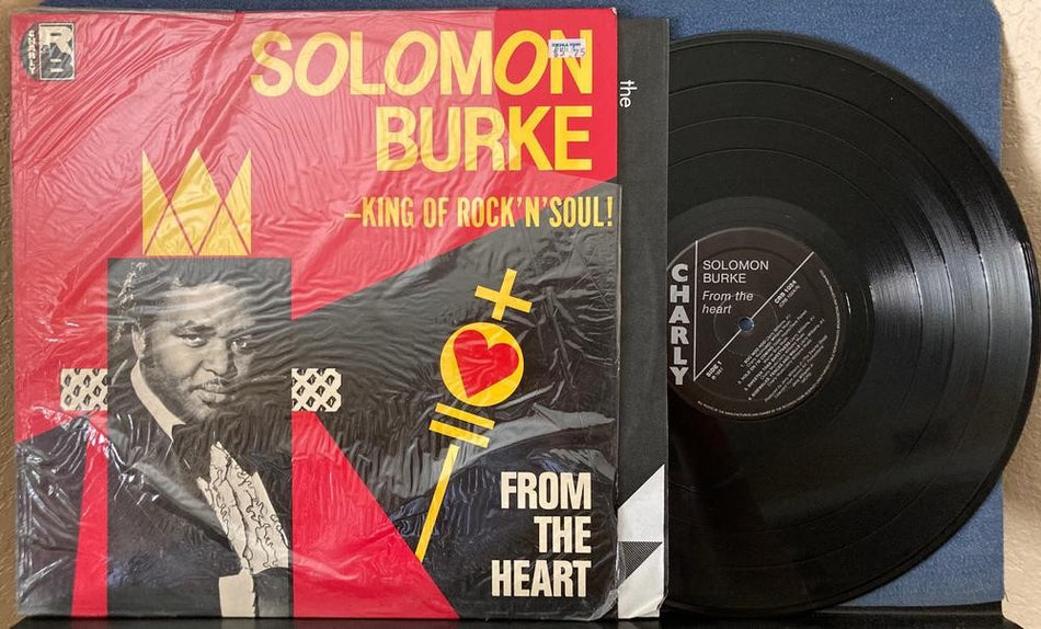 SOLOMON BURKE FROM THE HEART~NM ORG 1981 CHARLY UK 1st PRESS LP~SHRINK~LBL INNER