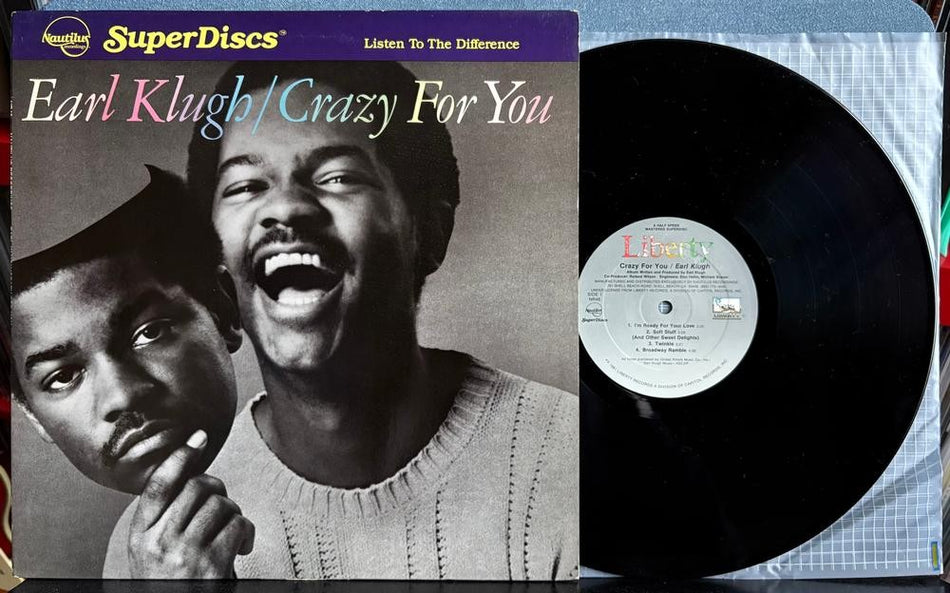 EARL KLUGH CRAZY FOR YOU~1981 NAUTILUS HALF-SPEED MASTER SUPERDISC AUDIOPHILE LP