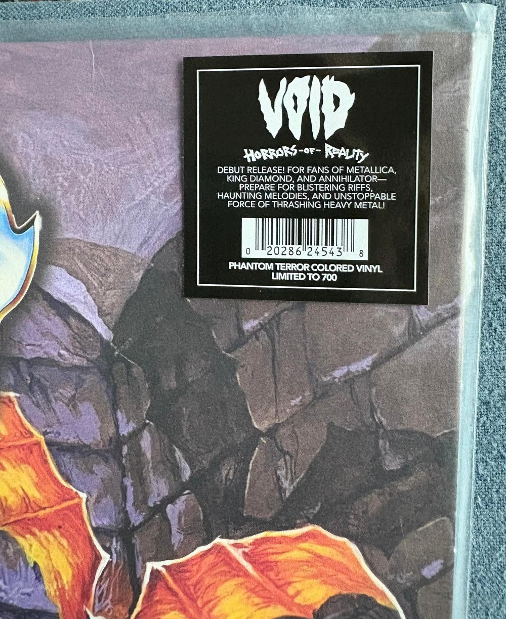 VOID HORRORS OF REALITY~NM 2025 ORANGE PHANTOM TERROR SPLATTER LMTD /700~THRASH