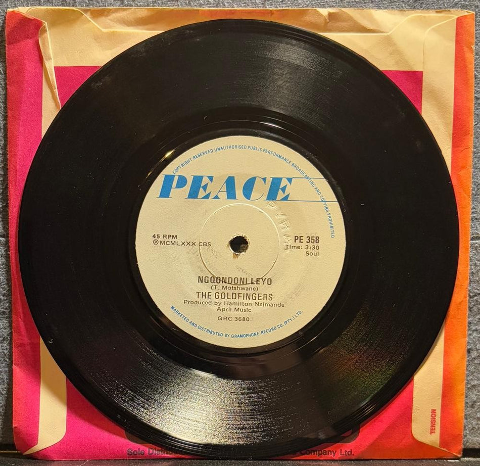 SOUTH AFRICA 45: GOLDFINGERS~UMAMBELE / NGQONDONI LEYO~1980 PEACE 7~SOUL~HEAR