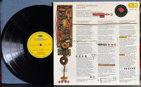 KARLHEINZ STOCKHAUSEN OPUS 1970~ORIG GERMAN DEUTSCHE GRAMMOPHON LP~CLASSICAL