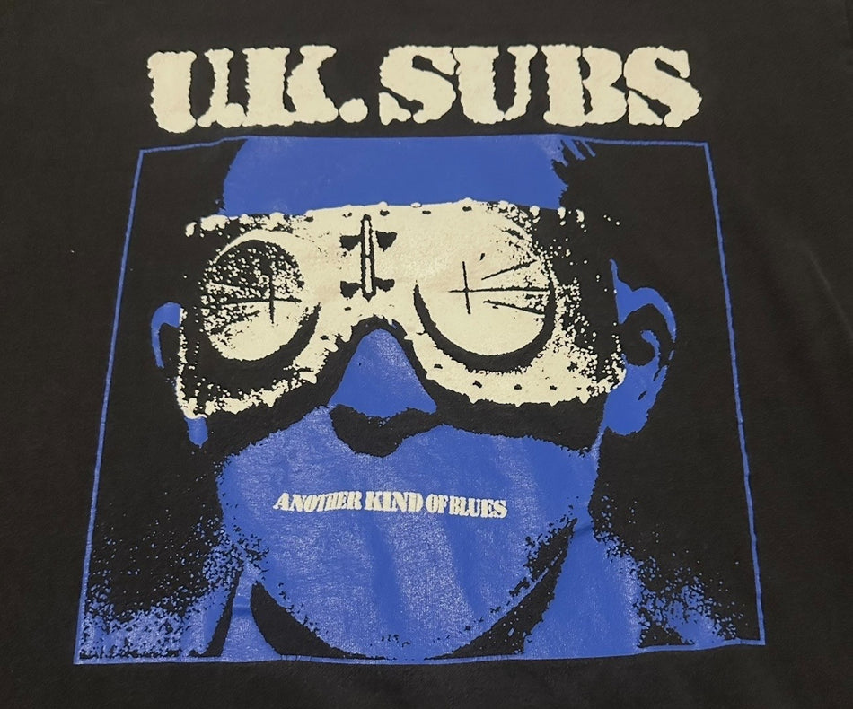 U.K. SUBS T-SHIRT~ANOTHER KIND OF BLUES~ALSTYLE TAG~LG~BLACK~EXC COND~VTG~PUNK