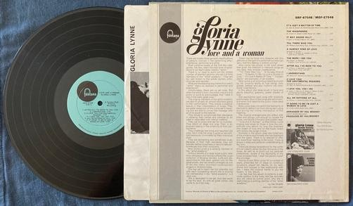 GLORIA LYNNE LOVE AND A WOMAN~1965 FONTANA DEEP GROOVE 1st PRESS LP~MONO~INNER