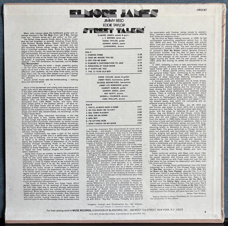 JAMES ELMORE STREET TALKIN'~SEALED 1976 MUSE RE LP~JIMMY REED~EDDIE TAYLOR~BLUES