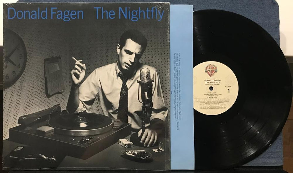 DONALD FAGEN NIGHTFLY~1983 WB LOGO LABEL REPRESS LP w/SHRINK~INNER~MASTERDISK RL