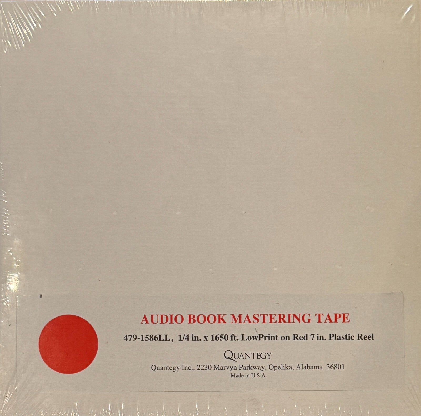 SEALED 7" AMPEX / QUANTEGY 479 LOW PRINT AUDIO REEL TO REEL TAPES~14 AVAILABLE