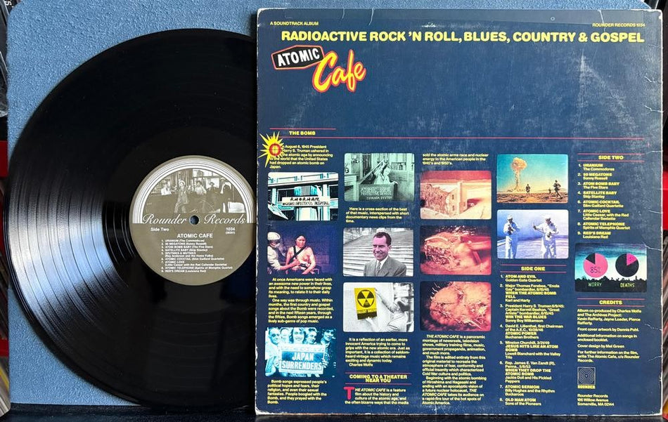 ATOMIC CAFE A SOUNDTRACK ALBUM~RARE NM- QUIEX AUDIOPHILE LP~MASTERDISK DC~OST