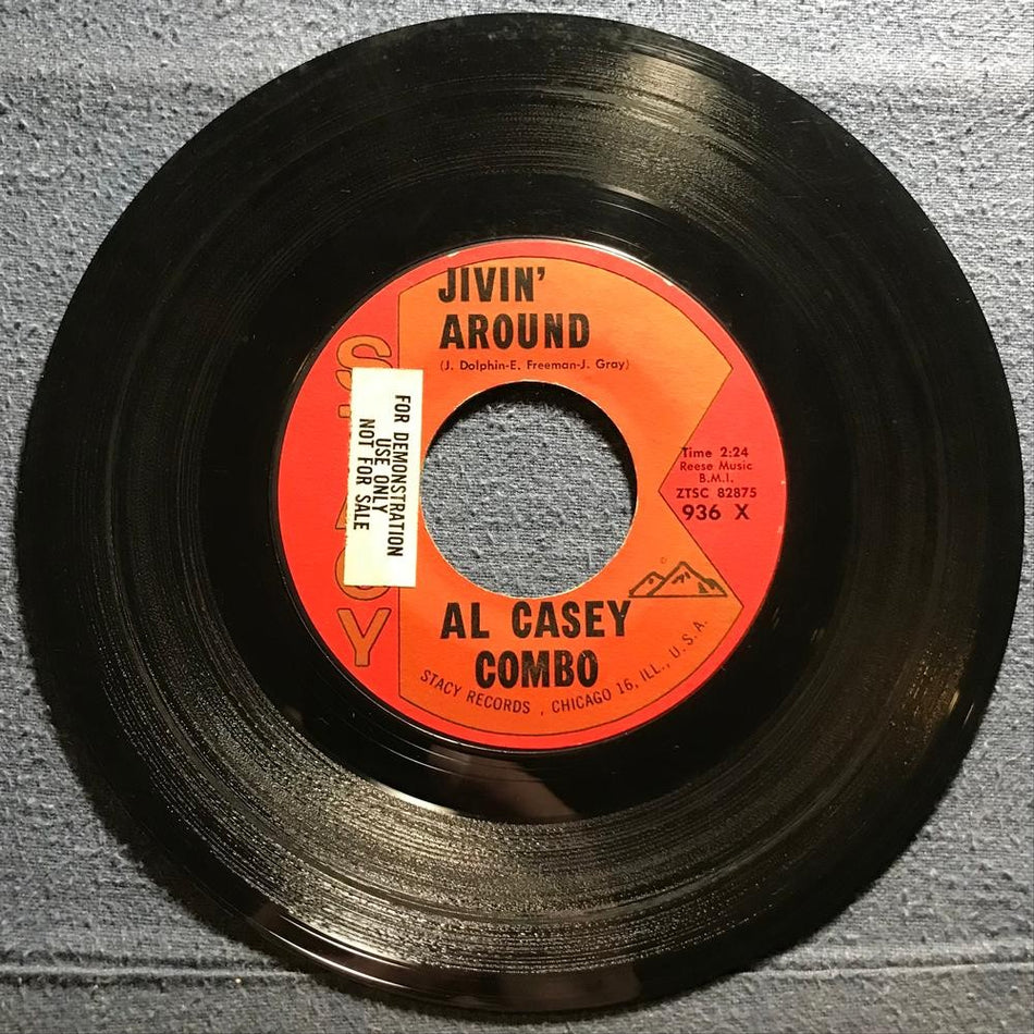 AL CASEY COMBO~JIVIN AROUND/DOIN THE SHOTISH~1962 STACY PROMO 7-INCH 45~MOD-ROCK