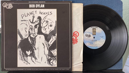 BOB DYLAN PLANET WAVES~1974 ASYLUM QUADRADISC LP~QUAD INNR SLV~THE BAND~SRC~FOLK