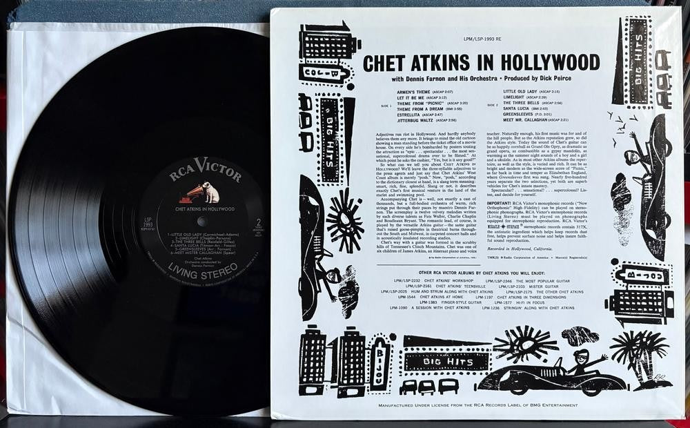 CHET ATKINS IN HOLLYWOOD~CLASSIC RECORDS 200g QUIEX SV-P SUPER VINYL LP~COUNTRY